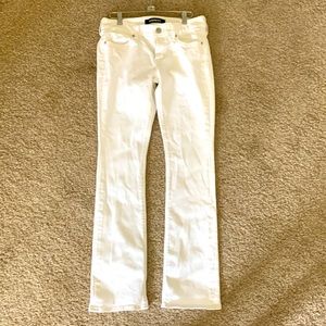 Express White Bootcut Jeans size 6 regular